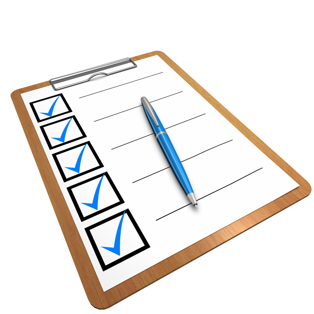 checklist, clipboard, questionnaire-1622517.jpg